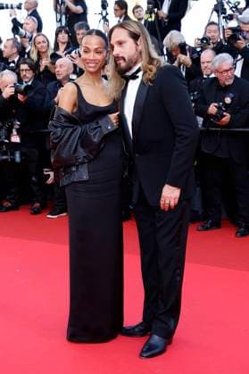 Zoe Saldana with husband Marco Perego at the premiere of the feature film Mission Impossible 8 The Final Reckoning at the Festival de Cannes 2025 78 Cannes International Film Festival at the Palais des Festivals Cannes, 14 05 2025 Foto:xD.xBedrosianx xFuturexImagex mission_prem_5549