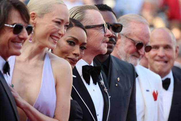 Internationale Filmfestspiele von Cannes, Mission Impossible - The Final Reckoning Premiere Mission Impossible - The Final Reckoning Red Carpet at tthe 78th Annual Cannes Film Festival Pom Klementieff, Angela Bassett, Simon Pegg - Mission Impossible - The Final Reckoning Red Carpet at tthe 78th Annual Cannes Film Festival in Cannes, France on May 14, 2025.  Copyright: x Chassery+Courdjix