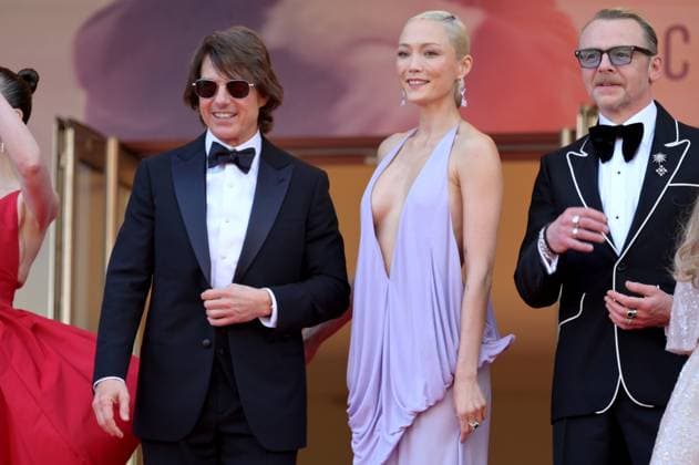 Internationale Filmfestspiele von Cannes, Mission Impossible - The Final Reckoning Premiere Mission Impossible - The Final Reckoning Premiere at 78th Festival de Cannes - Cannes, France CANNES, FRANCE. May 14, 2025: Tom Cruise, Pom Klementieff & Simon Pegg at the premiere for Mission Impossible - The Final Reckoning at the 78th Festival de Cannes. Picture: Paul Smith Featureflash Cannes France  Copyright: xPaulxSmithx xFeatureflashx