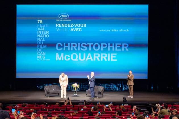 78eme Festival International du Film de Cannes Masterclass by Christopher Mcquarrie 78eme Festival International du Film de Cannes Masterclass by Christopher Macquarrie 78th Cannes International Film Festival Masterclass by Christopher Macquarrie 444158 2025 05 14 Cannes France Frémaux, Thierry McQuarrie, Christopher Allouche, Didier Cannes France  Copyright: xOLIVIERxBORDEx xBESTIMAGExOLIVIERxBORDEx xBESTIMAGEx