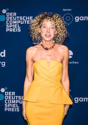 Entertainment, award ceremony for the German Computer Game Prize 2025 14 05 2025, xdanx, Entertainment, award ceremony for the German Computer Game Prize 2025 emspor, v l Aline von Drateln at the award ceremony for the German Computer Game Prize 2025 at the Funkturm Berlin Berlin Palais am Funkturm Berlin Germany EN Copyright: xDanielxLakomskix