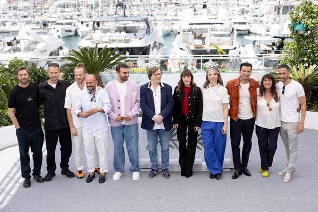 Mission Impossible The Final Reckoning , Photocall in Cannes, 14 05 2025 Cannes, France 14 5 2024 Pierre Antoine Billon, Mhamed Arezki, Franois Rollin, Juliette Armanet, Amelie Bonnin and Tewfik Jallab during the Photo Call to Partir Un Jour during the 78 Cannes International Film Festival The F Copyright: xChristianxEnderx