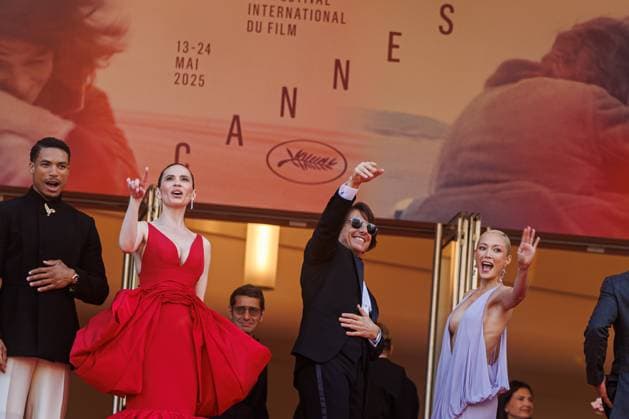 Festival de Cannes Premiere Mission Impossible The Final Reckoning Greg Tarzan Davis, Hayley Atwell, Tom Cruise and Pom Klementieff at the premiere of Mission Impossible The Final Reckoning during the 78 Cannes Film Festival on 14 05 2025 Copyright: xEventpressxKochanx