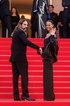 Festival de Cannes Premiere Mission Impossible The Final Reckoning Marco Perego and Zoe Saldana at the premiere of Mission Impossible The Final Reckoning during the 78 Cannes Film Festival on 14 05 2025 Copyright: xEventpressxKochanx