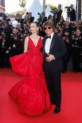 Festival de Cannes Premiere Mission Impossible The Final Reckoning Hayley Atwell and Tom Cruise at the premiere of Mission Impossible The Final Reckoning during the 78 Cannes Film Festival on 14 05 2025 Copyright: xEventpressxKochanx