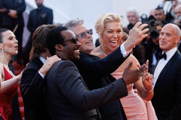 Festival de Cannes Premiere Mission Impossible The Final Reckoning Hayley Atwell, Trammell Tillman, Christopher McQuarrie, Hannah Waddingham and Angela Bassett at the premiere of Mission Impossible The Final Reckoning during the 78 Cannes Film Festival on 14 05 2025 Copyright: xEventpressxKochanx
