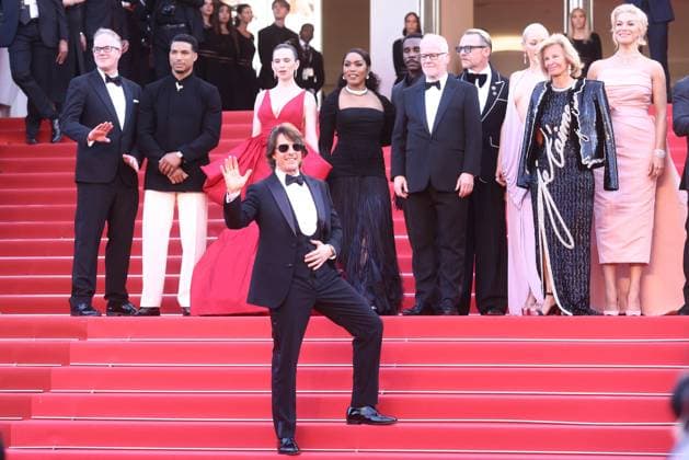 Cannes Mission Impossible The Final Reckoning Screening JD Greg Tarzan Davis, Festival Director Thierry Frémaux, Angela Bassett, Tramell Tillman, Tom Cruise, Simon Pegg, Pom Klementieff, Hannah Waddingham and Esai Morales walking the red carpet ahead of the screening of Mission Impossible The Final Reckoning , presented Out of Competition, Cannes, France on May 14, 2025 as part of the 78th Cannes Film Festival. Jerome Domine ABACAPRESS.COM Cannes France Copyright: xDominexJerome ABACAx