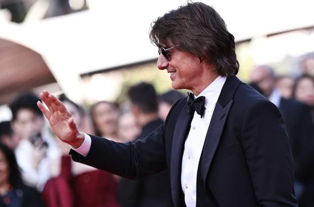 (250515) -- CANNES, May 15, 2025 -- U.S. actor and producer Tom Cruise arrives on the red carpet for the world premiere of the film Mission: Impossible - The Final Reckoning at the 78th edition of the Cannes Film Festival in Cannes, southern France, on May 14, 2025. ) FRANCE-CANNES-FILM FESTIVAL-MISSION: IMPOSSIBLE-WORLD PREMIERE GaoxJing 