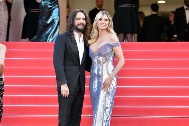 Tom Kaulitz and Heidi Klum at the premiere of MISSION IMPOSSIBLE THE FINAL RECKONING in Cannes on 14 05 2025