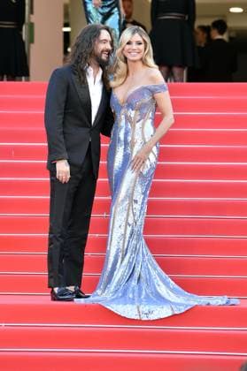 Tom Kaulitz and Heidi Klum at the premiere of MISSION IMPOSSIBLE THE FINAL RECKONING in Cannes on 14 05 2025