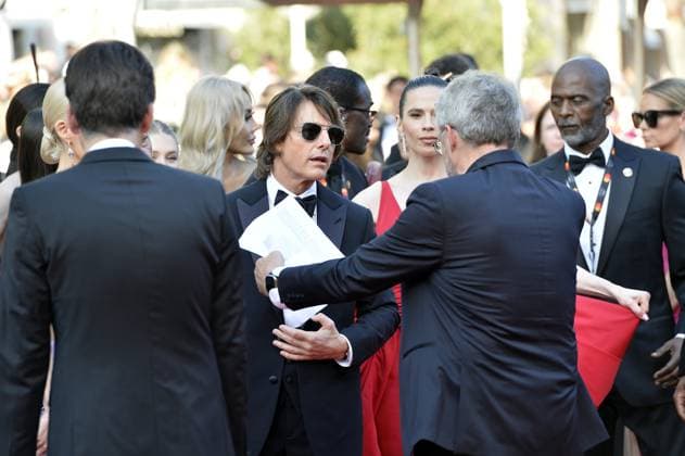 Tom Cruise at the premiere of MISSION IMPOSSIBLE THE FINAL RECKONING in Cannes on 14 05 2025