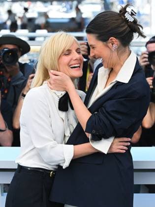 Cannes, France: Cannes, 78th Cannes Film Festival 2025 - day 3 - photocall of Qui Brille au Combat (The Wonderers) - in the photo: MÃ lanie Laurent, Josephine Japy, Cannes France  - ZUMAp169 20250515_zea_p169_048 Copyright: xAlbertoxTerenghix