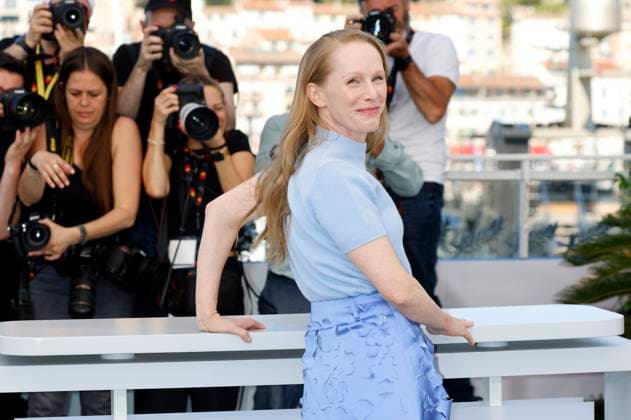 Susanne Wuest at the photocall for the feature film Sound of Falling Looking into the sun at the Festival de Cannes 2025 78 Cannes International Film Festival at the Palais des Festivals Cannes, 15 05 2025 Foto:xD.xBedrosianx xFuturexImagex falling_5576