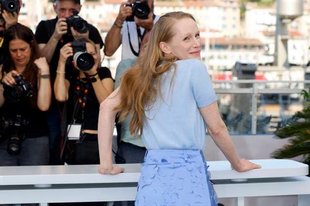 Susanne Wuest at the photocall for the feature film Sound of Falling Looking into the sun at the Festival de Cannes 2025 78 Cannes International Film Festival at the Palais des Festivals Cannes, 15 05 2025 Foto:xD.xBedrosianx xFuturexImagex falling_5577