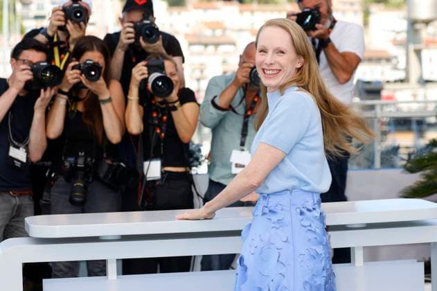 Susanne Wuest at the photocall for the feature film Sound of Falling Looking into the sun at the Festival de Cannes 2025 78 Cannes International Film Festival at the Palais des Festivals Cannes, 15 05 2025 Foto:xD.xBedrosianx xFuturexImagex falling_5578