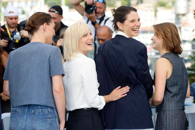 Angelina Woreth, Melanie Laurent, Josephine Japy and Sarah Pachoud at the photocall for the feature film Qui brille au combat The Wonderers at the Festival de Cannes 2025 78 Cannes International Film Festival at the Palais des Festivals Cannes, 15 05 2025 Foto:xD.xBedrosianx xFuturexImagex wonderers_5506