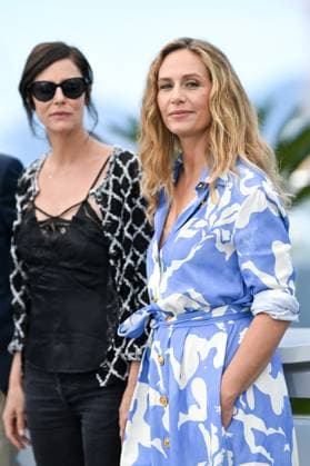 78eme Festival International du Film de Cannes Photocall du film Dalloway 78th International Cannes Film Festival Photocall with cast of Dalloway movie Festival de Cannes 2025 Photocall Qui brille au combat Anna Mouglalis, Cecile De France 444269 2025 05 15 Cannes France  Copyright: xLionelxGuericolas MPPx STAR_444269_018