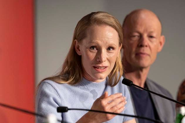 Cannes - Sound of Falling Press Conference Susanne Wüst attends the Sound of Falling Press Conference at the 78th annual Cannes Film Festival at Palais des Festivals on May 15, 2025 in Cannes, France. Photo by Sebastien Courdji pool ABACAPRESS.COM Cannes France  Copyright: xABACAx