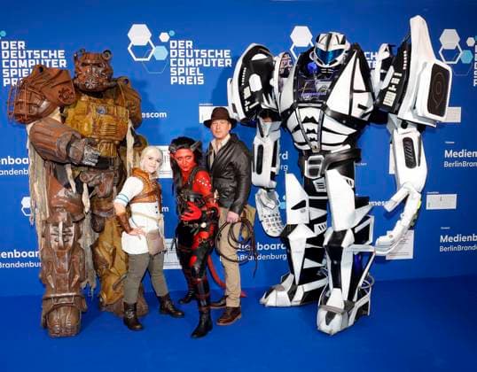 Cosplayers at the German Computer Game Award 2025