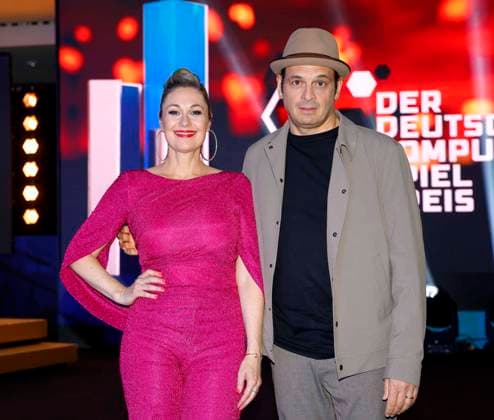 Ruth Moschner and Kaya Yanar at the German Computer Game Award 2025