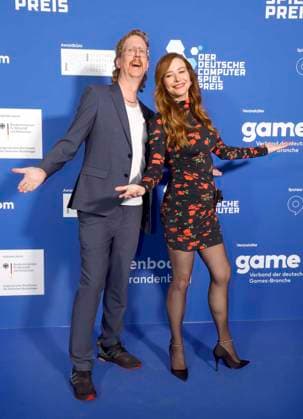 Uke Bosse, Katrin Bauerfeind at the German Computer Game Award 2025