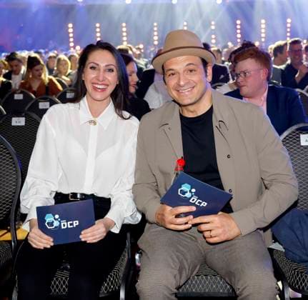 Jasmin Gnu and Kaya Yanar at the German Computer Game Award 2025