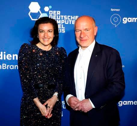 Kai Wegner, Dorothee Bär at the German Computer Game Award 2025