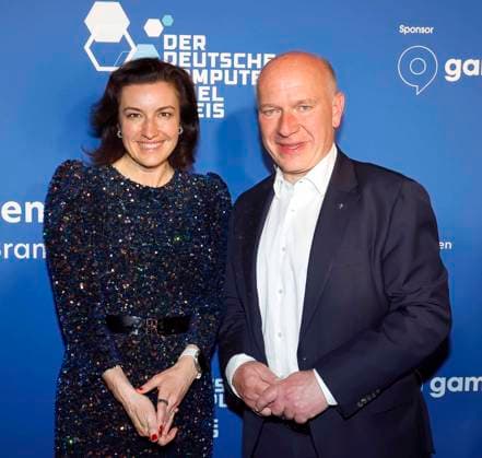 Kai Wegner, Dorothee Bär at the German Computer Game Award 2025