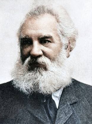 RECORD DATE NOT STATED Alexander Graham Bell (1847-1922), Scottish-born American inventor who patented the telephone in 1876. (Colorised black and white print). Copyright:xAnnxRonanxPicturexLibrary HeritagexImagesxUnknownx IMAGO, ! ACHTUNG: AUFNAHMEDATUM GESCHÄTZT!  Copyright:AnnxRonanxPicturexLibrary HeritagexImagesxUnknownx IMAGO