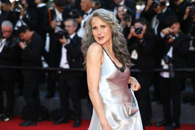 May 15, 2025, Cannes, Cote D azur, France: ANDIE MAC DOWELL on the red carpet for the Case 137 Premiere screening at the 78th Annual Cannes Film Festival at Palais des Festivals in Cannes, France Cannes France - ZUMAc179 20250515_zep_c179_156 Copyright: xMickaelxChavetx