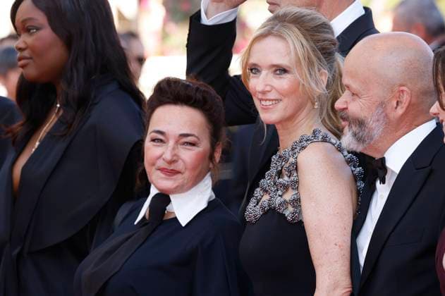 Guslagie Malanda, Sandra Colombo, Dominik Moll, Lea Drucker and Gilles Marchand at the premiere of the feature film Dossier 137 Case 137 at the Festival de Cannes 2025 78 Cannes International Film Festival at the Palais des Festivals Cannes, 15 05 2025 Foto:xD.xBedrosianx xFuturexImagex dossier_5508
