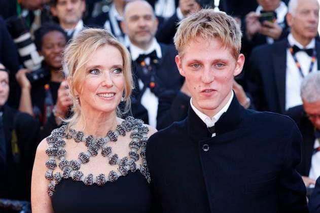 Lea Drucker and Valentin Campagne at the premiere of the feature film Dossier 137 Case 137 at the Festival de Cannes 2025 78 Cannes International Film Festival at the Palais des Festivals Cannes, 15 05 2025 Foto:xD.xBedrosianx xFuturexImagex dossier_5519