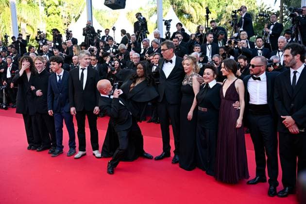 78eme Festival International du Film de Cannes Montée des marchesdu film Dossier 137 78th International Cannes Film Festival Red Carpet of Dossier 137 movie Festival de Cannes 2025 Red carpet Dossier 137 Stanislas Merhar, Guslagie Malanda, Mathilde Riu, Côme Peronnet, Solàn Machado Graner, Sandra Colombo, Dominik Moll, Mathilde Roehrich, Léa Drucker, Valentin Campagne, Theo Costa Marini, Jonathan Turnbull , Gilles Marchand 444308 2025 05 15  Copyright: xLionelxGuericolas MPPx STAR_444308_093
