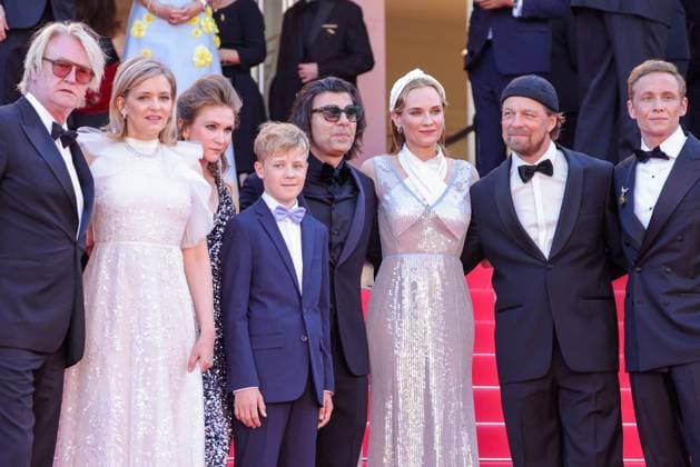 Cannes - Dossier 137 (Case 137) Red Carpet Matthias Schweighöfer, Lars Jessen, Lisa Hagmeister, Diane Kruger, Fatih Akin, a guest, Laura Tonke and Detlev Buck of Amrum attend the Dossier 137 (Case 137) red carpet at the 78th annual Cannes Film Festival at Palais des Festivals on May 15, 2025 in Cannes, France. Photo by Shootpix ABACAPRESS.COM. Cannes France  Copyright: xShootpix ABACAx