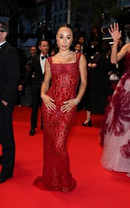 Cannes, France: Cannes, 78th Cannes Film Festival 2025 - evening 3 - red carpet of the film Sirat - In the photo:Eva Gutowski Cannes France  - ZUMAp169 20250515_zea_p169_1384 Copyright: xManuelexMangiarottix