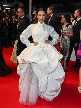 Cannes, France: Cannes, 78th Cannes Film Festival 2025 - evening 3 - red carpet of the film Sirat - In the photo: Natalia Azahara Cannes France  - ZUMAp169 20250515_zea_p169_1403 Copyright: xManuelexMangiarottix