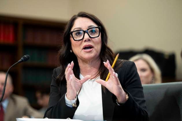May 15, 2025, Washington, District Of Columbia, USA: LORI CHAVEZ-DEREMER, Secretary, U.S. Department, of Labor, speaking at a hearing of the House Committee on Appropriations Subcommittee on Labor, Health and Human Services, Education, and Related Agencies at the U.S. Capitol in Washington, D.C. Washington USA - ZUMAb161 20250515_aap_b161_038 Copyright: xMichaelxBrochsteinx