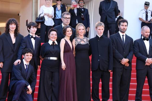 Dossier 137 (Case 137) red carpet in Cannes Mathilde Riu, Come Peronnet, Solan Machado-Graner, Sandra Colombo, Mathilde Roehrich, Dominik Moll, LÃ a Drucker, Valentin Campagne, Theo Costa-Marini, Jonathan Turnbull and Gilles Marchand at the Dossier 137 (Case 137) red carpet at the 78th annual Cannes Film Festival at Palais des Festivals on May 15, 2025 in Cannes, France CAP GOL GOL Cannes CÃ te d Azur France Copyright: xRickxGold CapitalxPicturesx