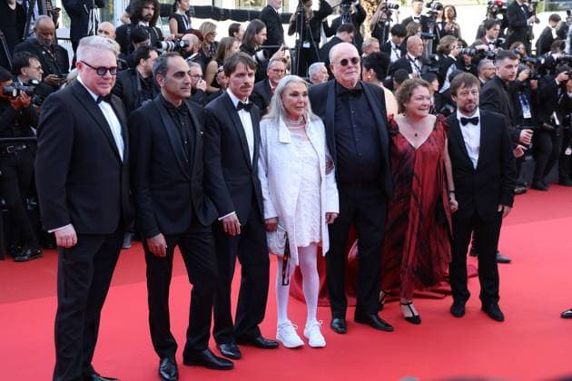 Dossier 137 (Case 137) red carpet in Cannes Mattias Nohrborg, Pia Degermark and Jon Asp at the Dossier 137 (Case 137) red carpet at the 78th annual Cannes Film Festival at Palais des Festivals on May 15, 2025 in Cannes, France CAP GOL GOL Cannes CÃ te d Azur France Copyright: xRickxGold CapitalxPicturesx