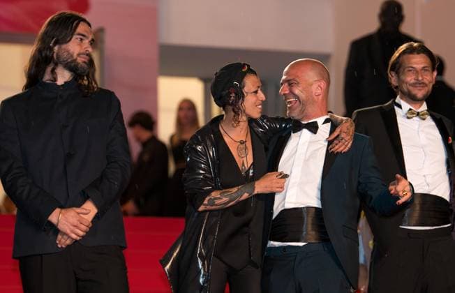 78eme Festival International du Film de Cannes Montée des marches du film Sirat 78th International Cannes Film Festival Red Carpet of Sirat movie 444326 2025 05 15 Cannes France Laxe, Olivier Oukid, Jade Bellamy, Richard Janvier, Tonin  Copyright: xAnthonyxCarrelx xStarfacex STAR_444326_029
