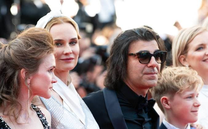 78eme Festival International du Film de Cannes Montée des marchesdu film Dossier 137 78th International Cannes Film Festival Red Carpet of Dossier 137 movie 444310 2025 05 15 Cannes France Kruger, Diane Akin, Fatih  Copyright: xAnthonyxCarrelx xStarfacex STAR_444310_071
