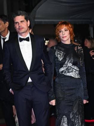 Cannes, 78th Cannes Film Festival 2025 - night 3 - red carpet of the film Dalloway Cannes, 78th Cannes Film Festival 2025 - evening 3 - red carpet of the film Dalloway In the photo: Yann Gozlan and Mylène Farmer cannes France  Copyright: xIPA ABACAx
