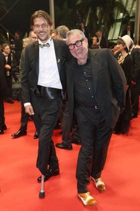 Cannes Sirat Screening JD Tonin Janvier and Sergi Lopez attend the red carpet for Sirat as part of the 78th Cannes Film Festival in Cannes, France on May 15, 2025. Jerome Domine ABACAPRESS.COM Cannes France  Copyright: xDominexJerome ABACAx