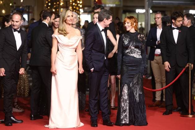 Cannes Dalloway Screening JD Cecile de France, Yann Gozlan and Mylene Farmer attend the midnight screening of Dalloway as part of the 78th Cannes Film Festival in Cannes, France on May 15, 2025. Jerome Domine ABACAPRESS.COM Cannes France  Copyright: xDominexJerome ABACAx