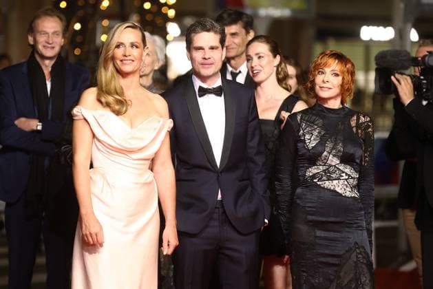 Cannes Dalloway Screening JD Cecile de France, Yann Gozlan and Mylene Farmer attend the midnight screening of Dalloway as part of the 78th Cannes Film Festival in Cannes, France on May 15, 2025. Jerome Domine ABACAPRESS.COM Cannes France  Copyright: xDominexJerome ABACAx