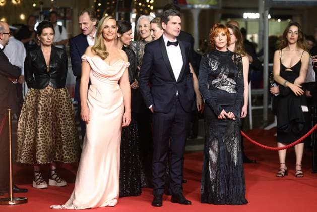 Cannes Dalloway Screening JD Cecile de France, Yann Gozlan and Mylene Farmer attend the midnight screening of Dalloway as part of the 78th Cannes Film Festival in Cannes, France on May 15, 2025. Jerome Domine ABACAPRESS.COM Cannes France  Copyright: xDominexJerome ABACAx