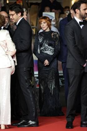 Cannes 2025 Premiere du film Dalloway Mylene Farmer Premiere of the movie Dalloway on the red carpet of the Cannes Film Festival on May 15th 2025.  Copyright: x Chassery+Courdjix