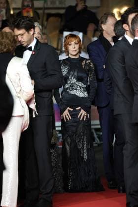 Cannes 2025 Premiere du film Dalloway Mylene Farmer Premiere of the movie Dalloway on the red carpet of the Cannes Film Festival on May 15th 2025.  Copyright: x Chassery+Courdjix
