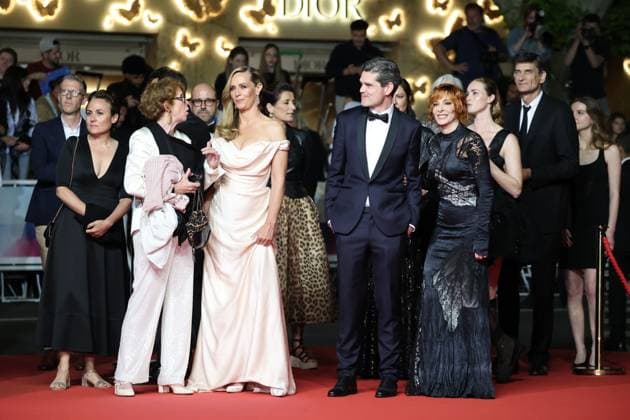 Cannes 2025 Premiere du film Dalloway CÃ cile de France , Yann Gozlan and Mylene Farmer Premiere of the movie Dalloway on the red carpet of the Cannes Film Festival on May 15th 2025.  Copyright: x Chassery+Courdjix