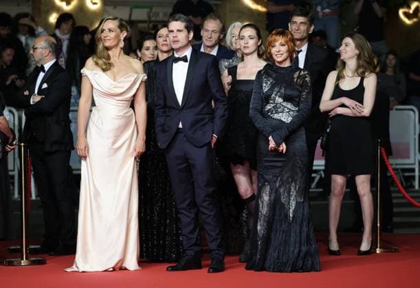 Cannes 2025 Premiere du film Dalloway CÃ cile de France , Yann Gozlan and Mylene Farmer Premiere of the movie Dalloway on the red carpet of the Cannes Film Festival on May 15th 2025.  Copyright: x Chassery+Courdjix